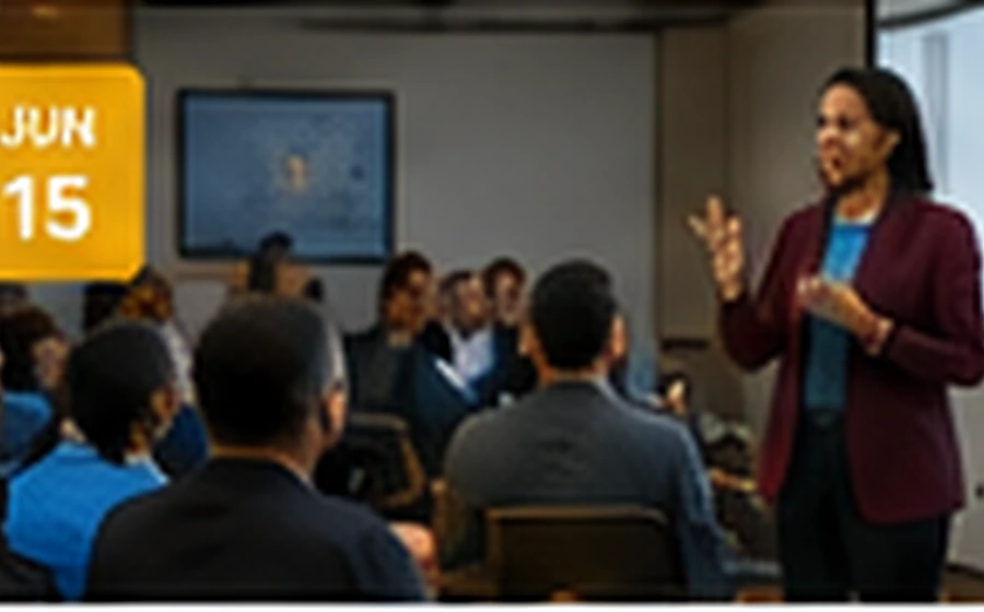 Participants attending a professional sign language interpreting conference.
